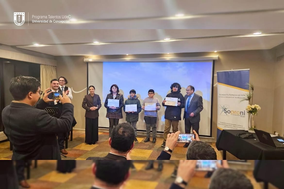 Siete estudiantes de Talentos UdeC fueron reconocidos/as con la “Beca Juan Ernesto Mahuzier” de la Sociedad Pro-Formación del niño (Soproni)